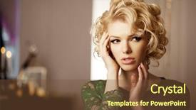  Presentation with indian woman face beauty - Audience pleasing slides consisting of luxury woman like marilyn monroe backdrop and a tawny brown colored foreground