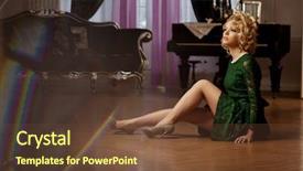  Presentation with rich - Slides enhanced with luxury woman like marilyn monroe background and a tawny brown colored foreground