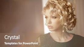  Presentation with indian woman face beauty - PPT layouts with luxury woman like marilyn monroe background and a coral colored foreground