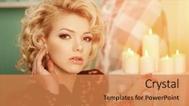  Presentation with rich - Slides having luxury woman like marilyn monroe background and a coral colored foreground