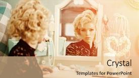  Presentation with indian woman face beauty - Slides consisting of luxury woman like marilyn monroe background and a lemonade colored foreground