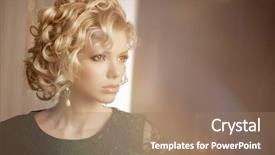  Presentation with beauty - Presentation consisting of luxury woman like marilyn monroe background and a coral colored foreground