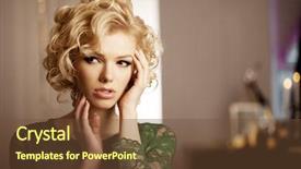  Presentation with rich - PPT theme with luxury woman like marilyn monroe background and a tawny brown colored foreground