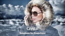  Presentation with luxury - Cool new presentation with luxury woman portrait in winter backdrop and a ocean colored foreground