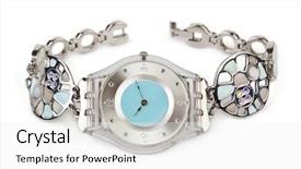  Presentation with luxury diamond - Theme enhanced with luxury woman watch isolated background and a white colored foreground