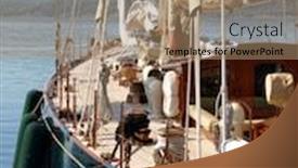  Presentation with luxury yacht - Audience pleasing PPT layouts consisting of luxury yacht backdrop and a coral colored foreground