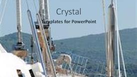  Presentation with luxury yacht - Colorful PPT theme enhanced with luxury yacht backdrop and a light blue colored foreground