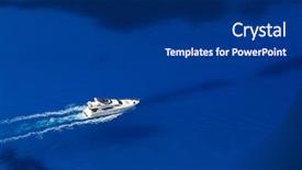  Presentation with yacht - Beautiful PPT theme featuring luxury yacht backdrop and a dark gray colored foreground