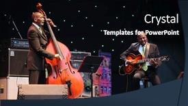  Presentation with jazz - PPT theme with lvil-ukraine-june-4-ron background and a black colored foreground