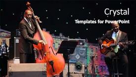  Presentation with jazz - Colorful slide set enhanced with lvil-ukraine-june-4-ron backdrop and a  colored foreground