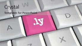  Presentation with name - Theme having ly - ly domain name background and a light gray colored foreground