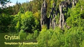  Presentation with rocks words - Presentation design enhanced with ly - svatosh rocks czech republic background and a tawny brown colored foreground