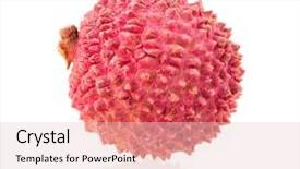  Presentation with fruit-lychee - Audience pleasing PPT theme consisting of lychee backdrop and a lemonade colored foreground