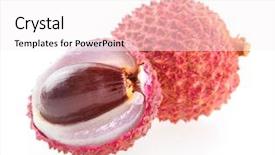  Presentation with juice - Beautiful PPT layouts featuring lychee backdrop and a white colored foreground