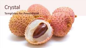  Presentation with juice - Amazing PPT theme having lychees backdrop and a  colored foreground