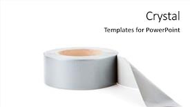 Presentation with tape - Amazing slides having lying adhesive tape backdrop and a white colored foreground