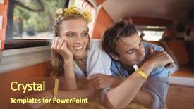  Presentation with mini project for eco friendly food packagin - PPT layouts having lying down in mini van background and a  colored foreground