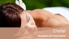  Presentation with asian - Colorful PPT layouts enhanced with lying down on a massage backdrop and a  colored foreground