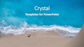  Presentation with tropical top view summer botanical - Amazing slide set having lying down on the tropical backdrop and a gray colored foreground