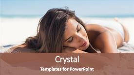  Presentation with sun tanning - Audience pleasing slides consisting of lying down under the sun backdrop and a tawny brown colored foreground