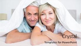  Presentation with good morning couple bed - Slide set enhanced with lying in bed at home background and a lemonade colored foreground