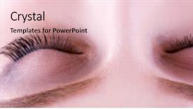  Presentation with spa salon - Amazing slide deck having lying on a massage table backdrop and a  colored foreground