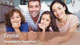  Presentation with home based wound care - Slides enhanced with lying on carpet at home background and a coral colored foreground