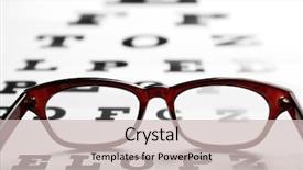  Presentation with test - PPT layouts enhanced with lying on eye test chart background and a soft green colored foreground