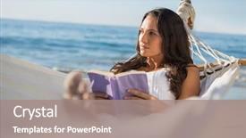  Presentation with book of joshua - Audience pleasing presentation consisting of lying on hammock holding book backdrop and a coral colored foreground