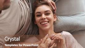  Presentation with risk management top view - Presentation theme having lying on her boyfriends lap background and a tawny brown colored foreground