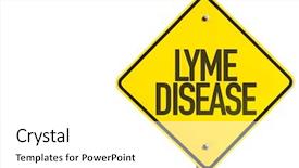  Presentation with malaria - Presentation theme having lyme disease sign isolated background and a white colored foreground