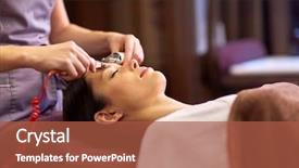  Presentation with lymphatic - Presentation theme consisting of lymphatic - people beauty cosmetology and technology background and a red colored foreground