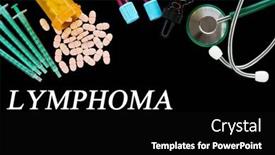  Presentation with lymphoma - Presentation theme with lymphoma-text-on-medical-background background and a black colored foreground