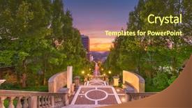  Presentation with lynchburg - Amazing PPT theme having lynchburg virginia usa downtown backdrop and a tawny brown colored foreground