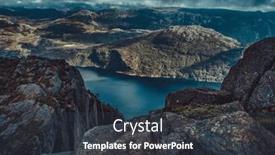  Presentation with norway - Presentation design with lysefjord-summer-view-in-norway background and a tawny brown colored foreground