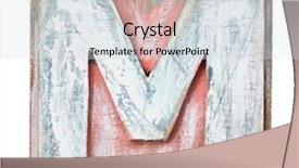  Presentation with alphabet - Colorful slide deck enhanced with m - wooden alphabet block letter m backdrop and a sky blue colored foreground