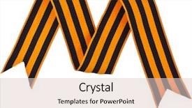  Presentation with tape - Presentation featuring m dia - st george ribbon tape isolated background and a lemonade colored foreground