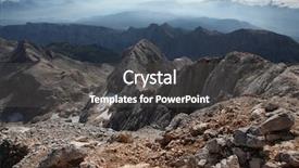  Presentation with summit - Presentation theme having m dia - view from the summit background and a dark gray colored foreground