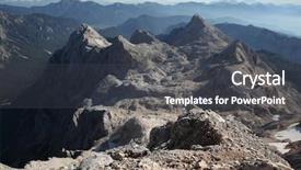  Presentation with summit - Presentation theme with m dia - view from the summit background and a dark gray colored foreground