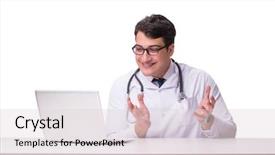  Presentation with mhealth - Presentation theme with m e - doctor in telemediine mhealth concept background and a lemonade colored foreground