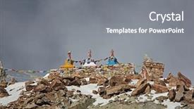  Presentation with ladakh - Cool new theme with m in the himalayas buddhist backdrop and a  colored foreground