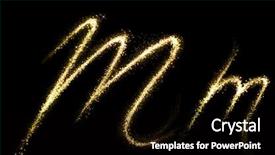  Presentation with twinkling stars - Slide deck with m of gold glittering stars background and a black colored foreground