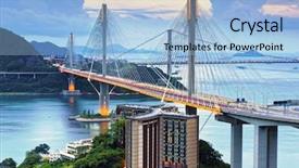  Presentation with traffic - PPT layouts consisting of ma - hong kong traffic highway ting background and a light blue colored foreground