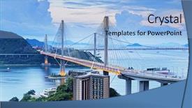  Presentation with traffic - Cool new slides with ma - hong kong traffic highway ting backdrop and a light blue colored foreground