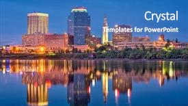  Presentation with columbus ohio usa skyline - PPT layouts having ma - springfield massachusetts usa skyline background and a teal colored foreground