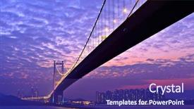  Presentation with machinac bridge - Amazing slides having ma - tsing ma bridge at night backdrop and a violet colored foreground