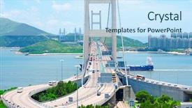  Presentation with bridge - Presentation consisting of one elephant in a safari background and a coral colored foreground