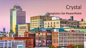  Presentation with usa - Beautiful presentation theme featuring ma - worcester massachusetts usa downtown city backdrop and a lemonade colored foreground