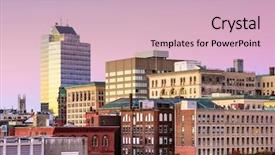  Presentation with columbus ohio usa skyline - Slides having ma - worcester massachusetts usa skyline background and a lemonade colored foreground