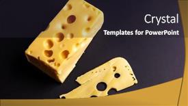  Presentation with cheese - PPT layouts enhanced with maasdam-cheese-with-large-holes background and a wine colored foreground